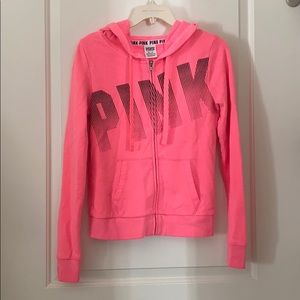 Victoria’s Secret PINK zip up hot pink